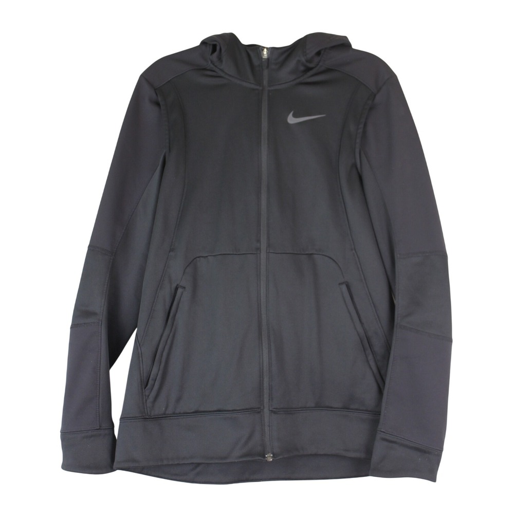 Nike Dri-Fit Athleisure Streetwear Everyday Black Full Zip Athletic Hoodie M